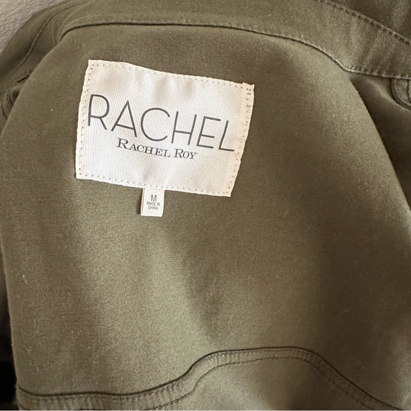 Rachel Roy Army Jacket with Reflective Tape M - Picture 5 of 5